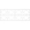 Ekena Millwork Set of Four Panels for 94 1/2"W x 36 1/4"H Monument Fretwork Wainscot Wall Paneling WPKP18X01X47MMT - alternate 3